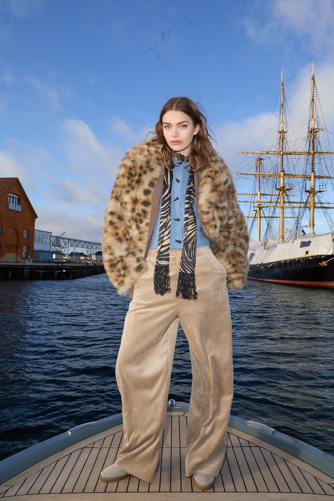 Lestine leo jakke - Camel